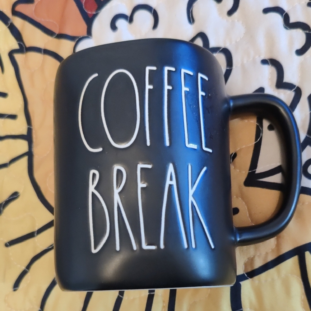 Rae Dunn Black Coffee Break Mug